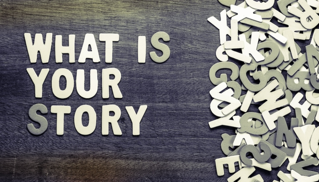 What,Is,Your,Story,Text,With,Scattered,Wood,Letters